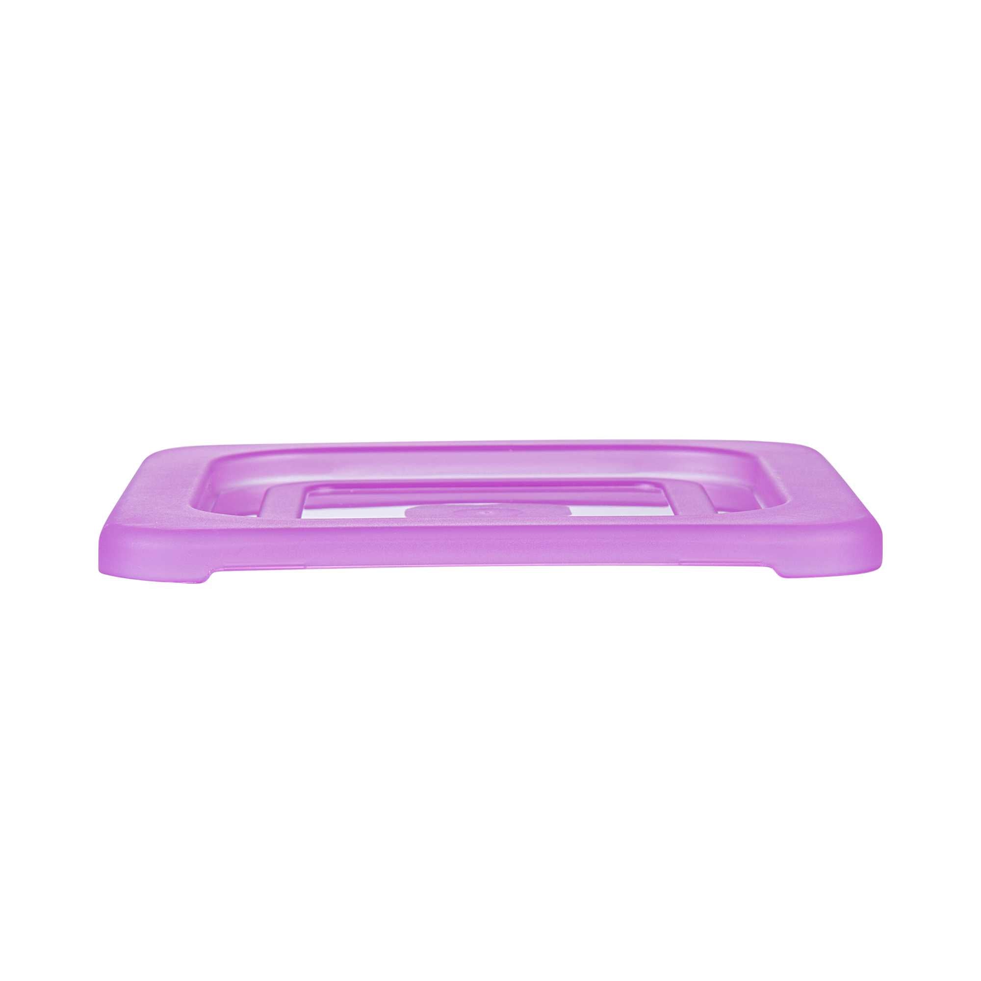 Met Lux Purple Allergen-Free Polypropylene Lid - Fits 1/6 Size Food Pan - 10 count box