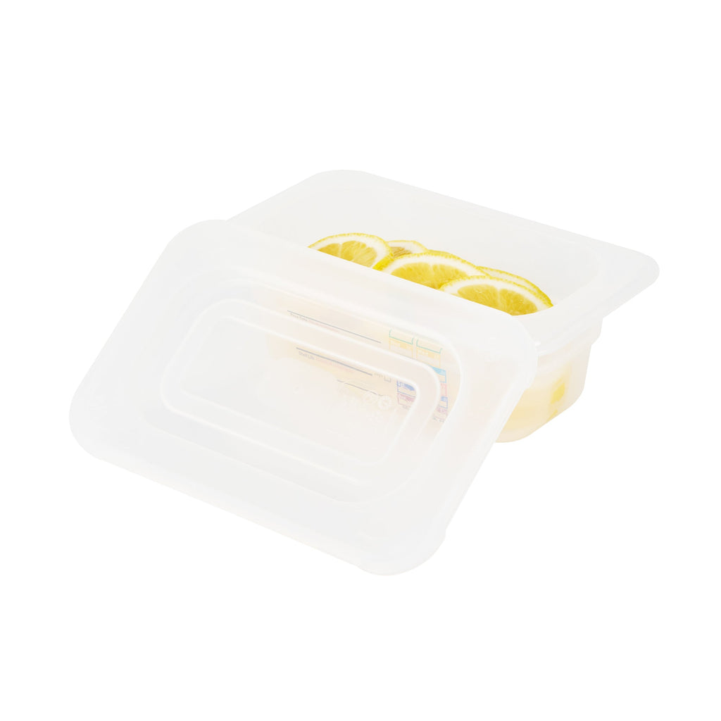 Met Lux Rectangle Clear Polypropylene Lid - Fits 1/9 Size Food Pan - 7" x 4 1/2" - 10 count box