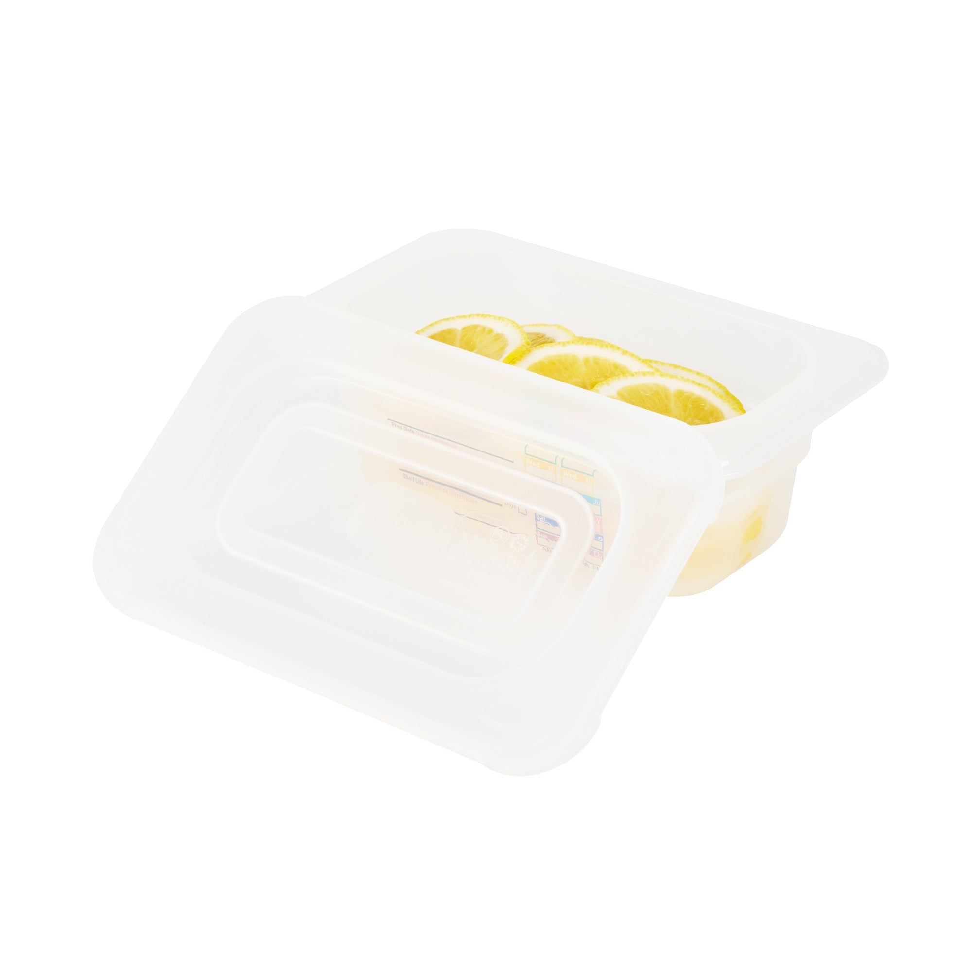 Met Lux Rectangle Clear Polypropylene Lid - Fits 1/9 Size Food Pan - 7" x 4 1/2" - 10 count box
