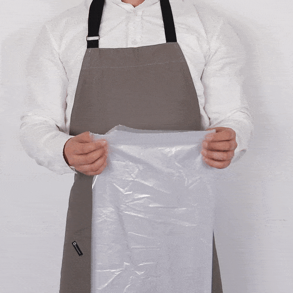 RW Clean 55 gal Clear Plastic Trash Can Liner - Light-Duty, 1 mil - 38" x 58" - 100 count box