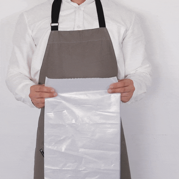 RW Clean 45 gal Clear Plastic Trash Can Liner - Heavy-Duty, 1.5 mil - 40" x 46" - 100 count box
