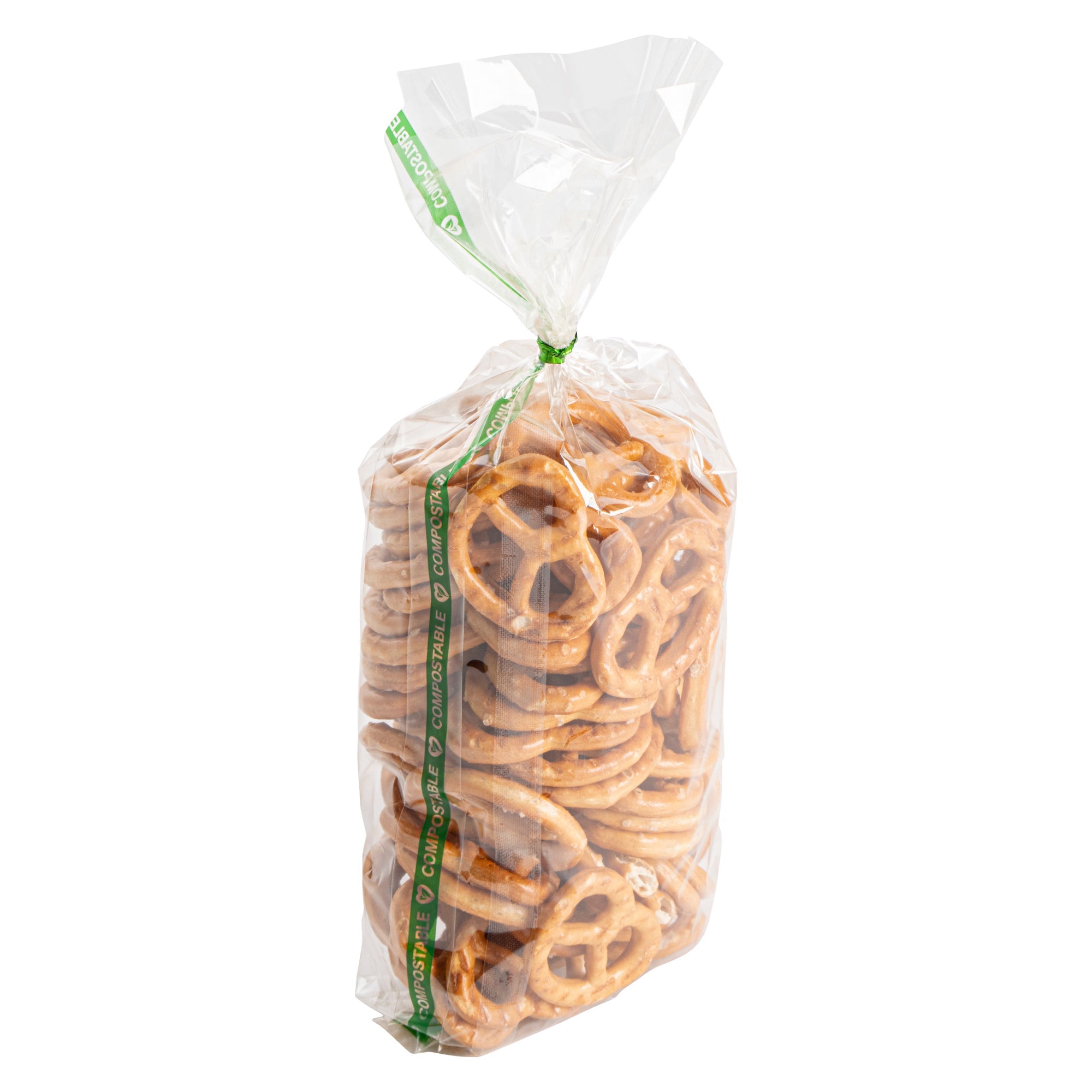 Basic Nature Clear Plastic Gusset Bag - Compostable, High Clarity, Heat Sealable - 3 3/4" x 1 1/4" x 12" - 100 count box