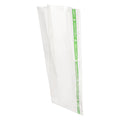Basic Nature Clear Plastic Gusset Bag - Compostable, High Clarity, Heat Sealable - 4" x 2 1/4" x 8" - 100 count box