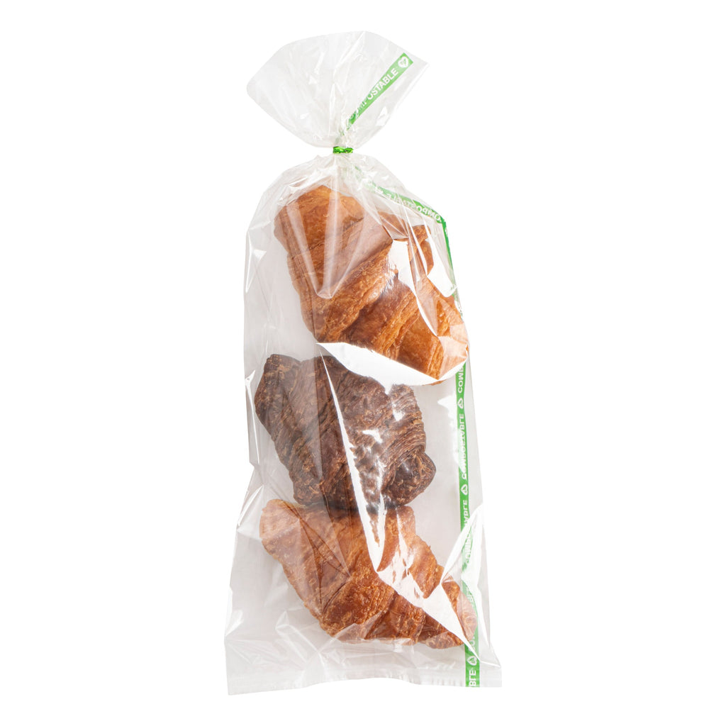 Basic Nature Clear Plastic Bag - No Flap, Home Compostable, High Clarity, Heat Sealable - 13" x 5" - 100 count box