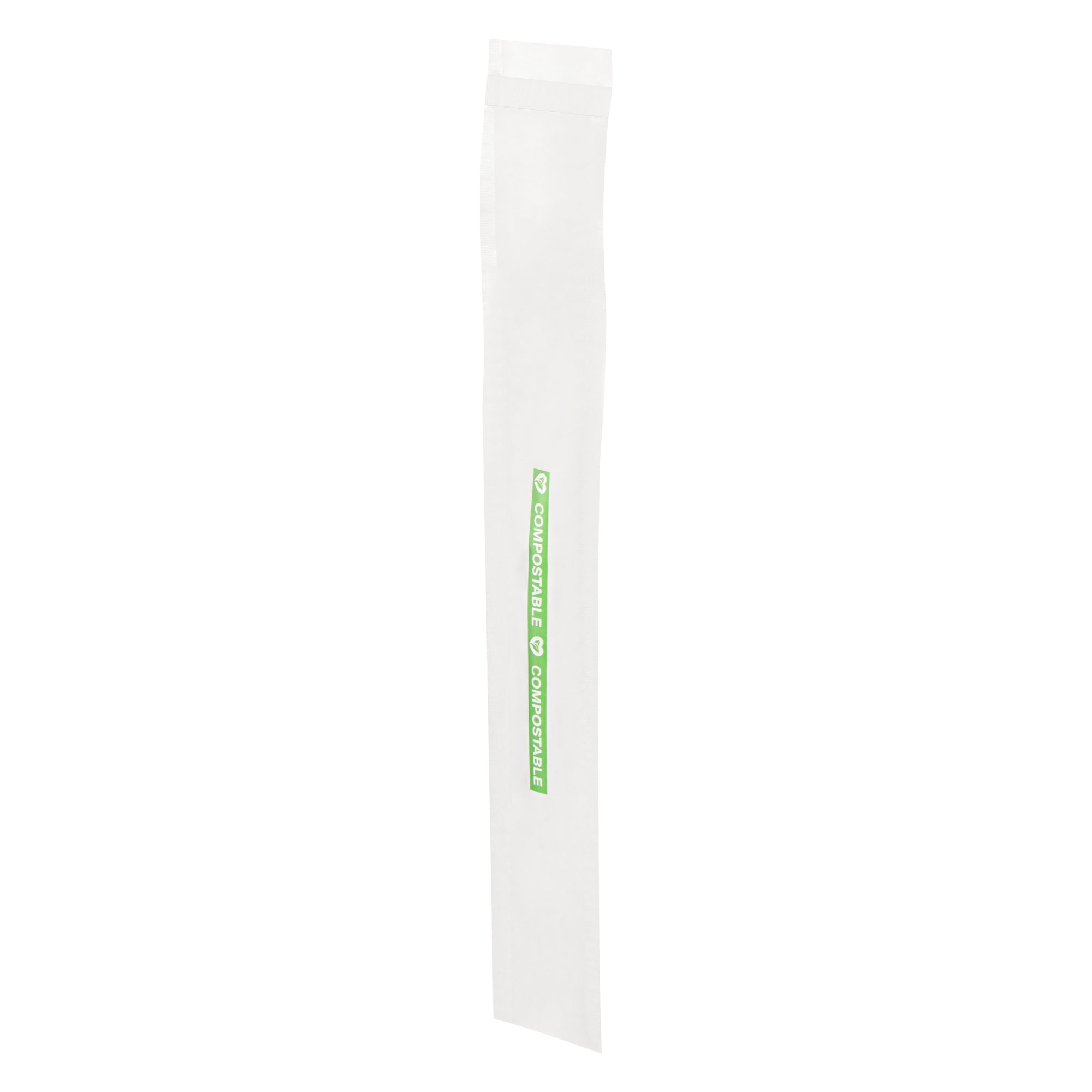 Basic Nature Clear Plastic Bag - with Flap, Home Compostable, High Clarity, Heat Sealable - 8" x 1" - 100 count box
