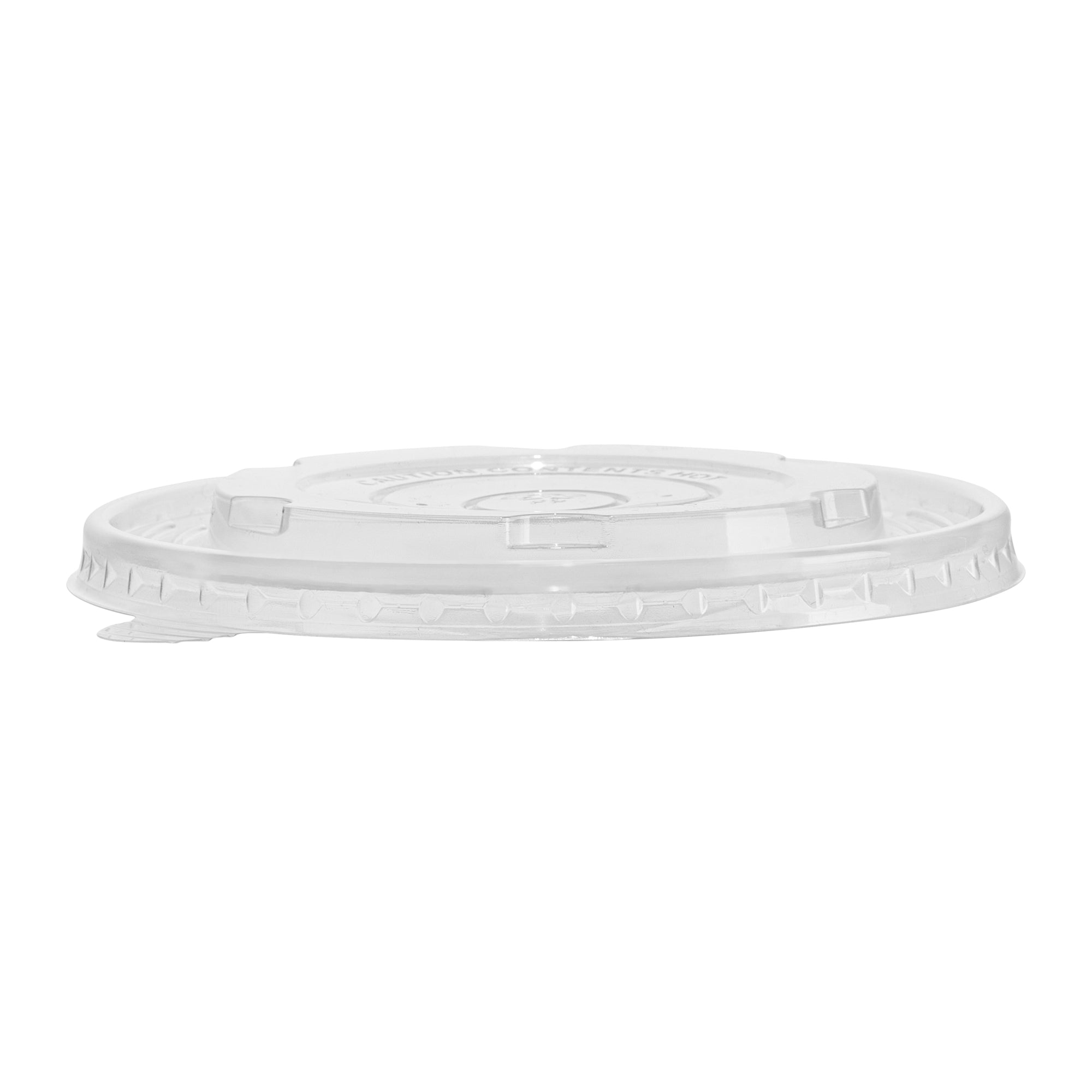 Sustain Round Clear Plastic Lid - Fits 17, 25 & 34 oz Take Out Container - 50 count box