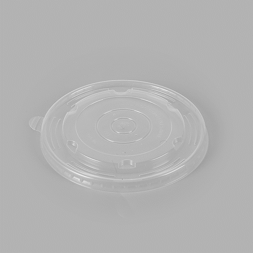 Sustain Round Clear Plastic Lid - Fits 37 & 44 oz Take Out Container - 200 count box