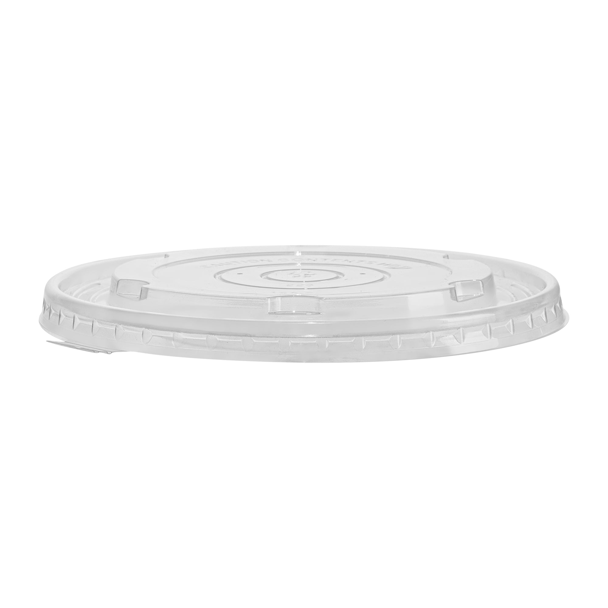Sustain Round Clear Plastic Lid - Fits 37 & 44 oz Take Out Container - 200 count box