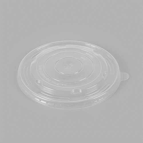 Sustain Round Clear Plastic Lid - Fits 50 oz Take Out Container - 50 count box