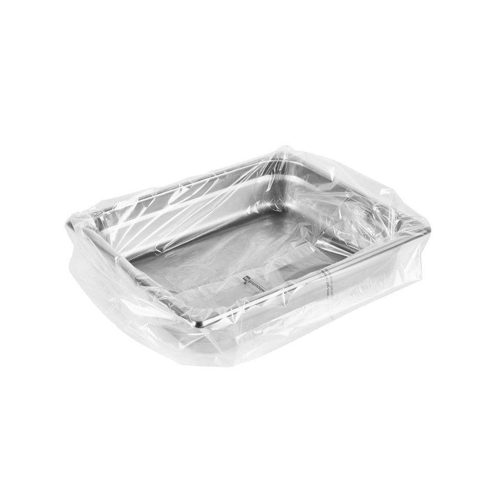 Fresh Hero Nylon Half Size Shallow Steam Table Pan Liner - 2.5" Depth - 23" x 11" - 100 count box