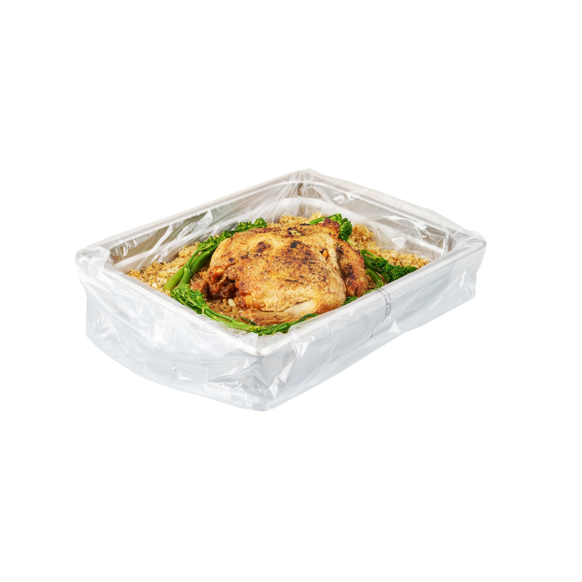 Fresh Hero Nylon Half Size Shallow Steam Table Pan Liner - 2.5" Depth - 23" x 11" - 100 count box