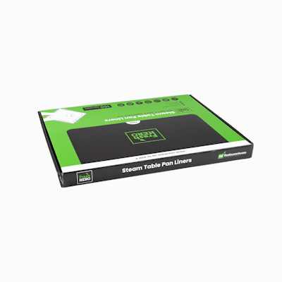 Fresh Hero Nylon Half Size Steam Table Pan Liner - 4" and 6" Depth - 23" x 14" - 100 count box