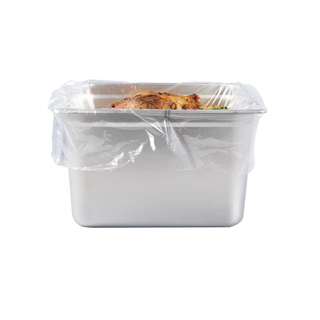 Fresh Hero Nylon Half Size Steam Table Pan Liner - 8" Depth - 23" x 18" - 100 count box