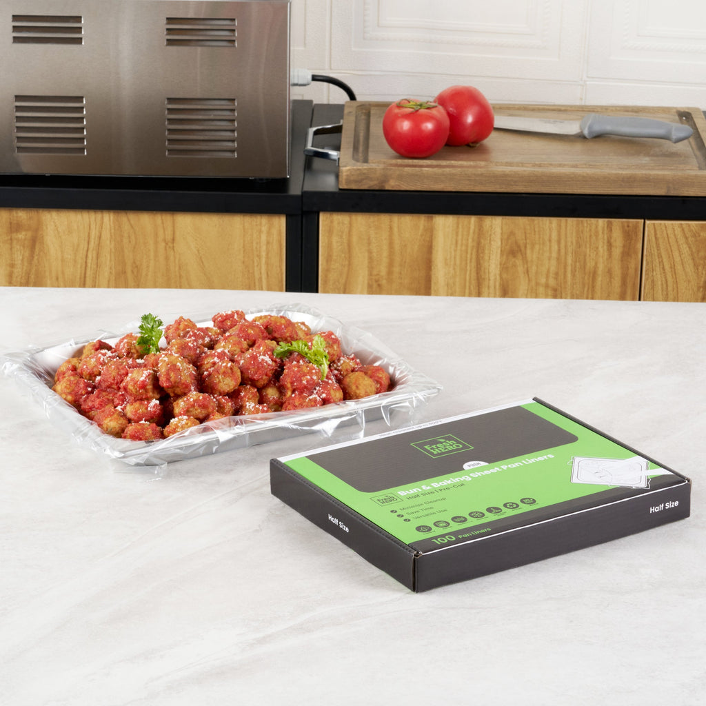 Fresh Hero Nylon Half Size Bun / Baking Sheet Pan Liner - 14 1/4" x 19" - 100 count box