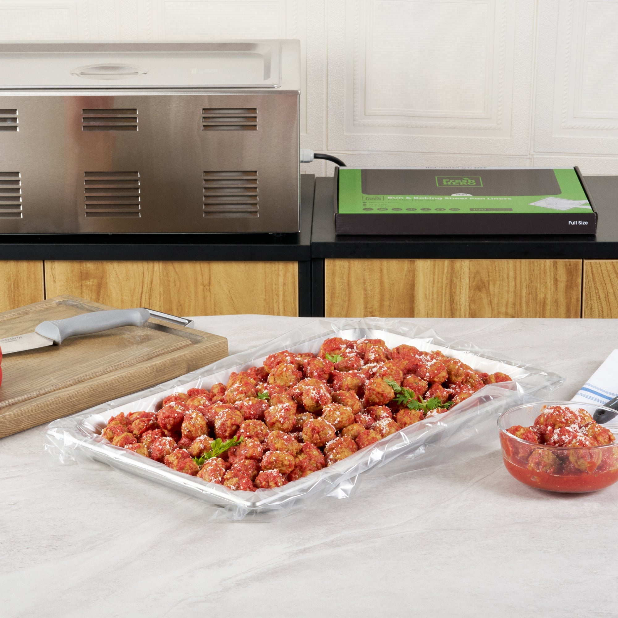 Fresh Hero Nylon Full Size Bun / Baking Sheet Pan Liner - 20 1/2" x 28 1/2" - 100 count box