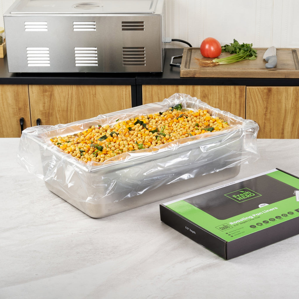 Fresh Hero Nylon Roasting Pan Liner - 6.5" Depth - 38" x 18" - 50 count box