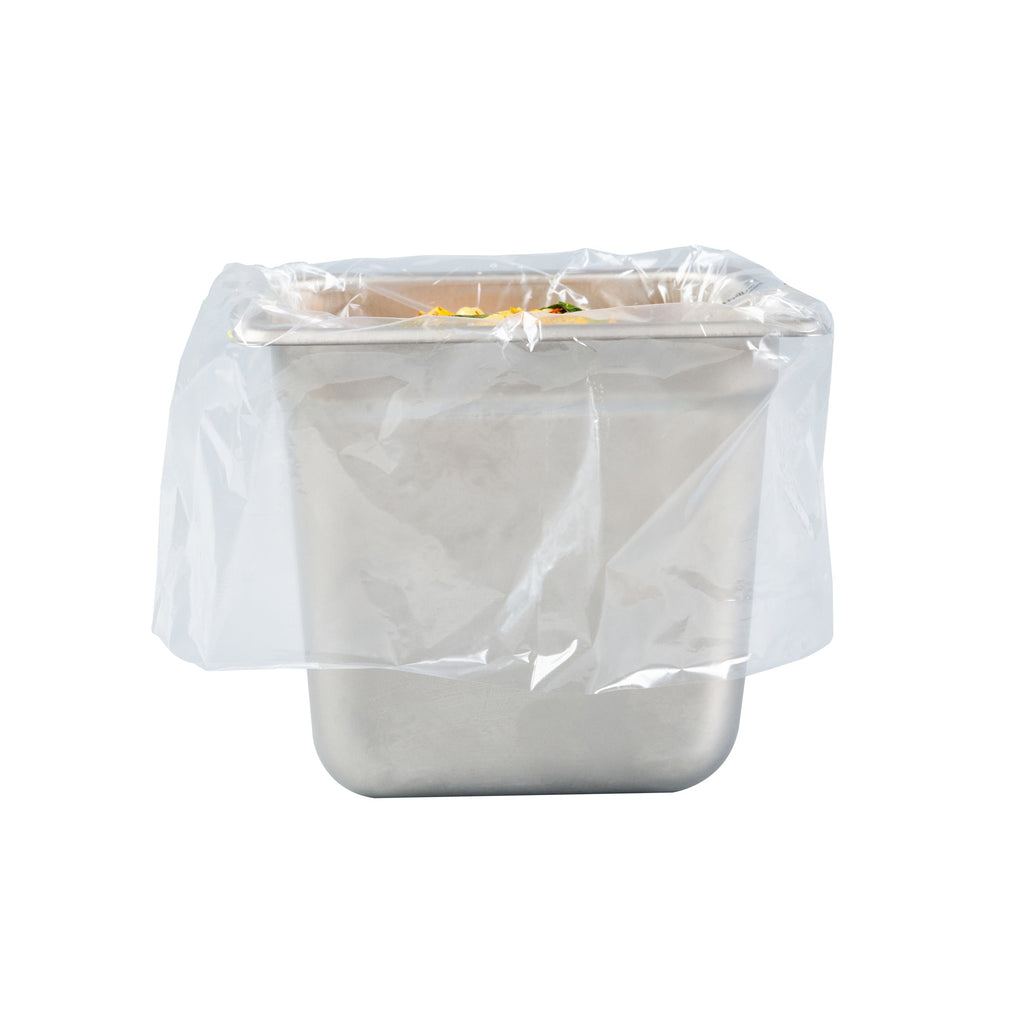 Fresh Hero Nylon 1/6 Size Steam Table Pan Liner - 8" Depth - 13" x 18" - 100 count box