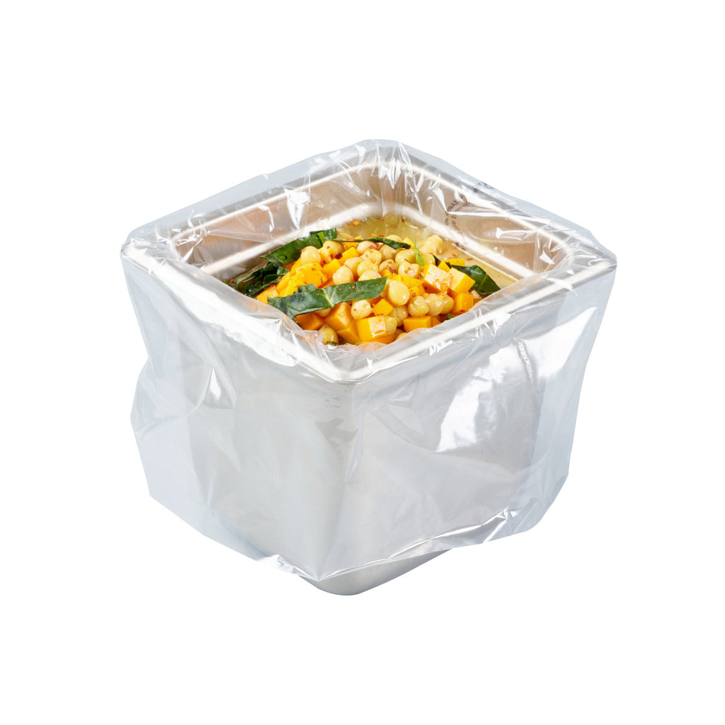Fresh Hero Nylon 1/6 Size Steam Table Pan Liner - 8" Depth - 13" x 18" - 100 count box