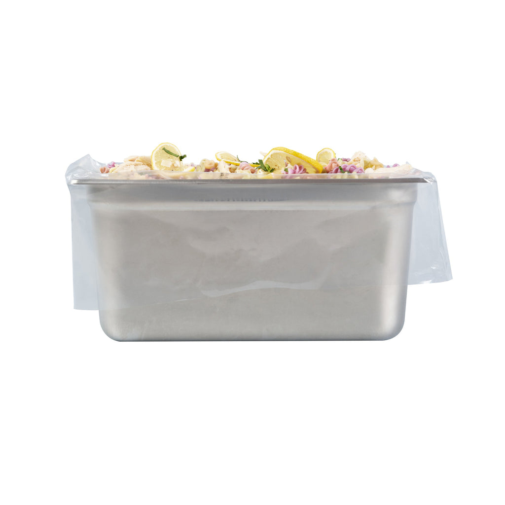 Fresh Hero Nylon 1/3 and 1/4 Steam Table Pan Liner - 4" and 6" Depth - 19" x 14" - 100 count box