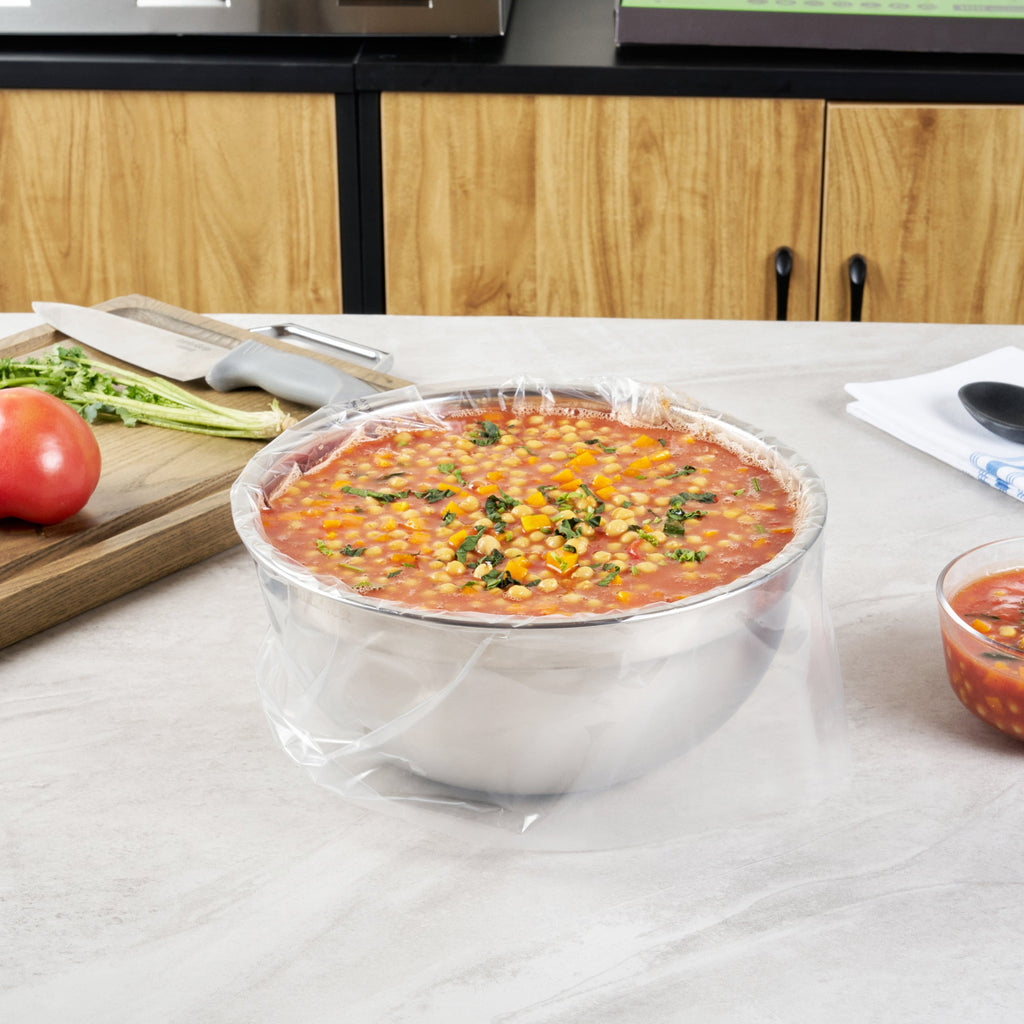 Fresh Hero Round Nylon Pan Liner - Fits 9 and 11 qt Round Pans - 18" x 20" - 100 count box