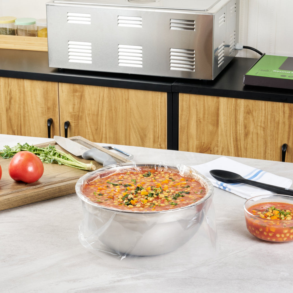 Fresh Hero Round Nylon Pan Liner - Fits 9 and 11 qt Round Pans - 18" x 20" - 100 count box