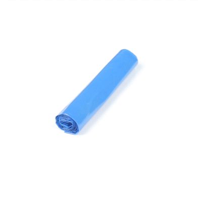 Clean Tek Professional 12 - 16 Gal Blue Plastic Recycling Trash Liner - Linear Low Density, 1 mil - 24" x 33" - 250 count box