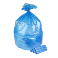 Clean Tek Professional 40 - 45 Gal Blue Plastic Recycling Trash Liner - Linear Low Density, 1.2 mil - 40" x 46" - 100 count box