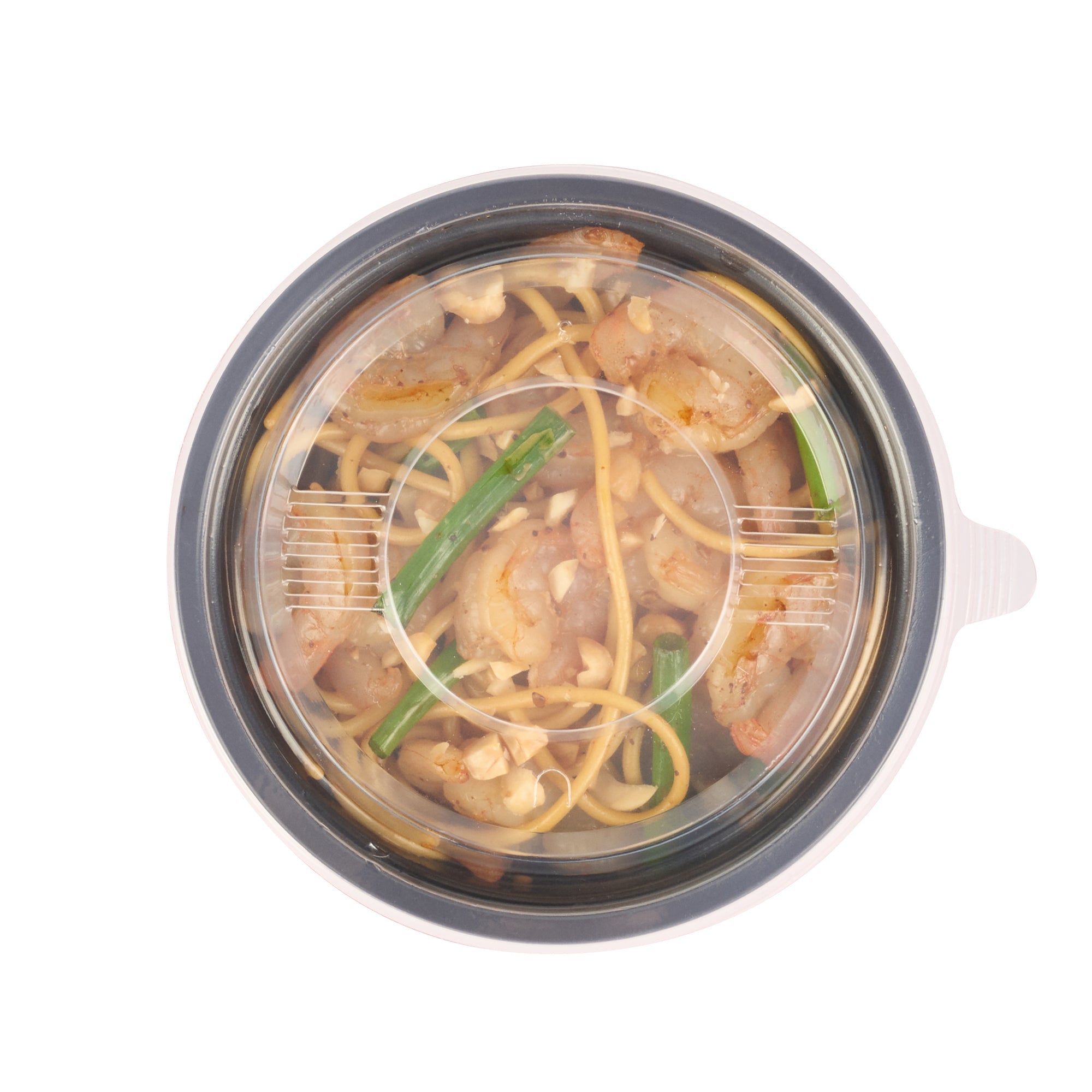 Bento Tek Round Clear Plastic Lid - Fits 12 oz To Go Box - 5" x 5" - 50 count box