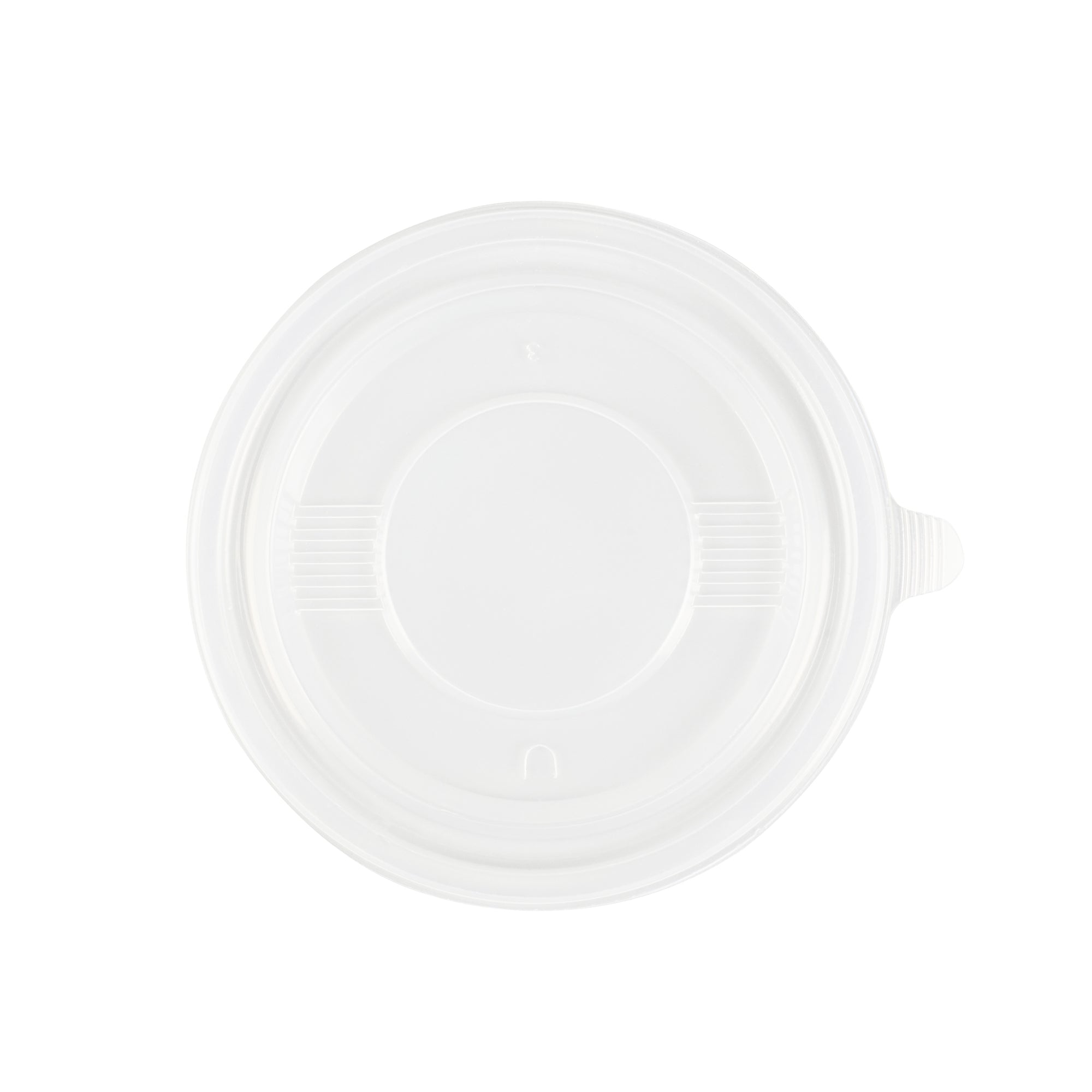 Bento Tek Round Clear Plastic Lid - Fits 12 oz To Go Box - 5" x 5" - 50 count box
