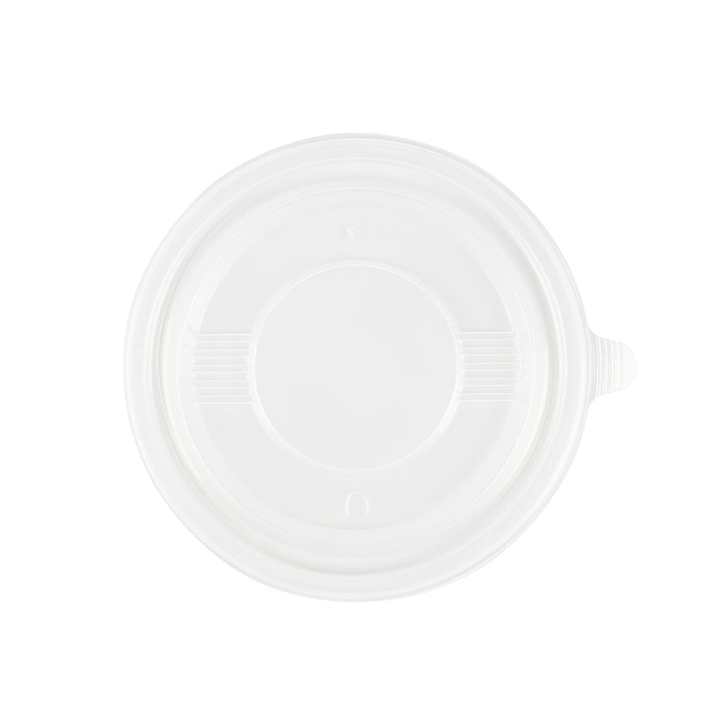 Bento Tek Round Clear Plastic Lid - Fits 12 oz To Go Box - 5" x 5" - 200 count box