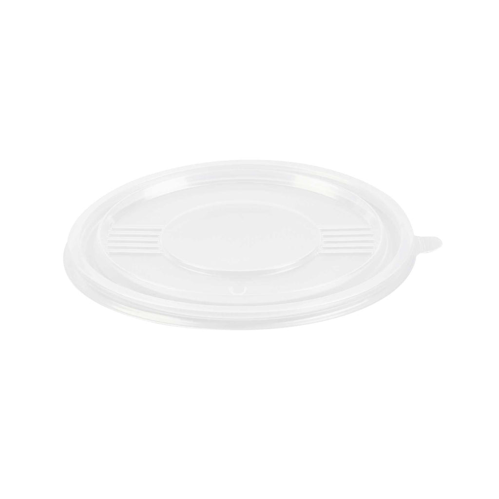 Bento Tek Round Clear Plastic Lid - Fits 23 oz To Go Box - 6" x 6" - 200 count box