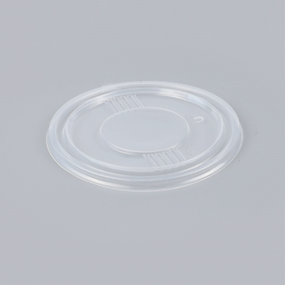 Bento Tek Round Clear Plastic Lid - Fits 23 oz To Go Box - 6" x 6" - 200 count box