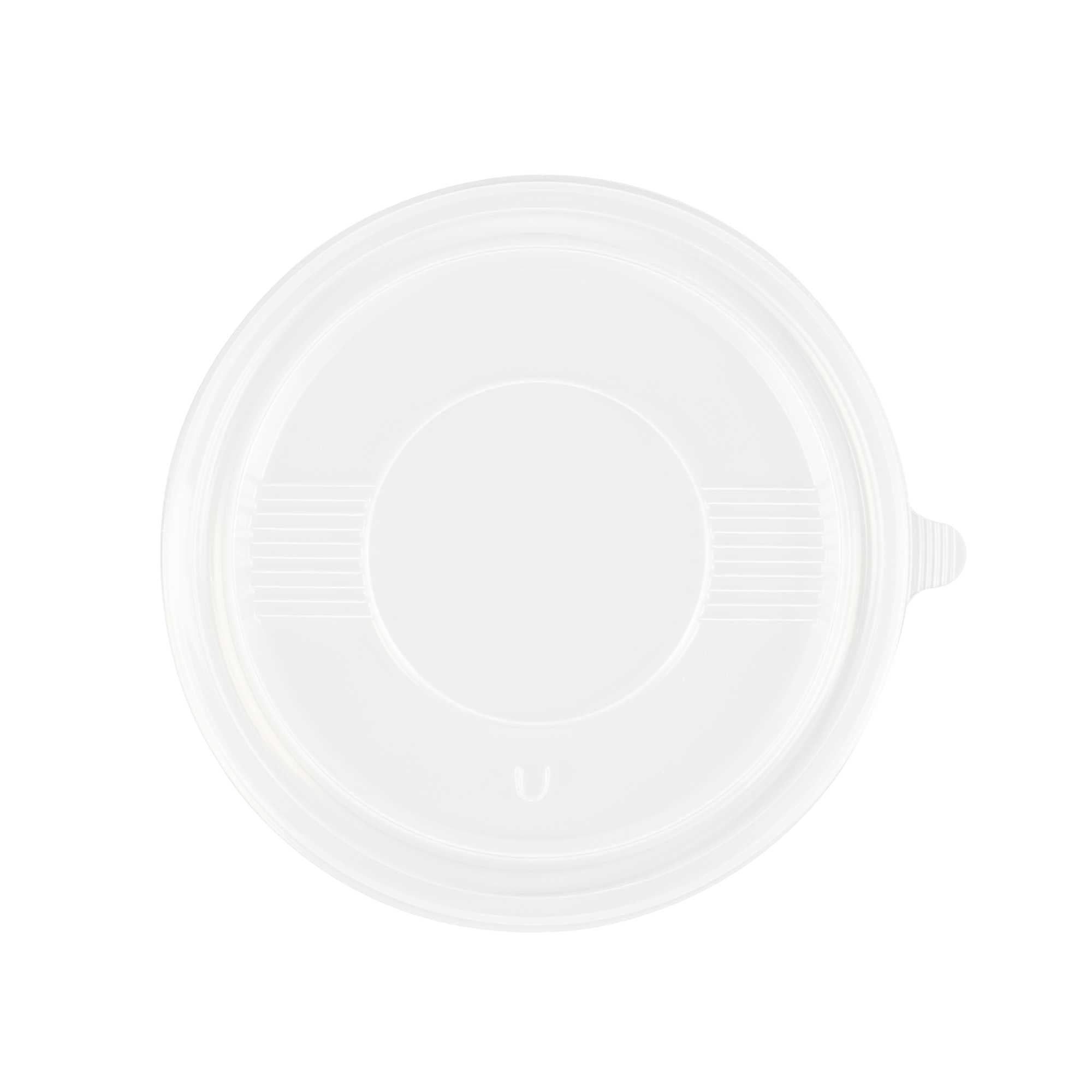 Bento Tek Round Clear Plastic Lid - Fits 23 oz To Go Box - 6" x 6" - 200 count box