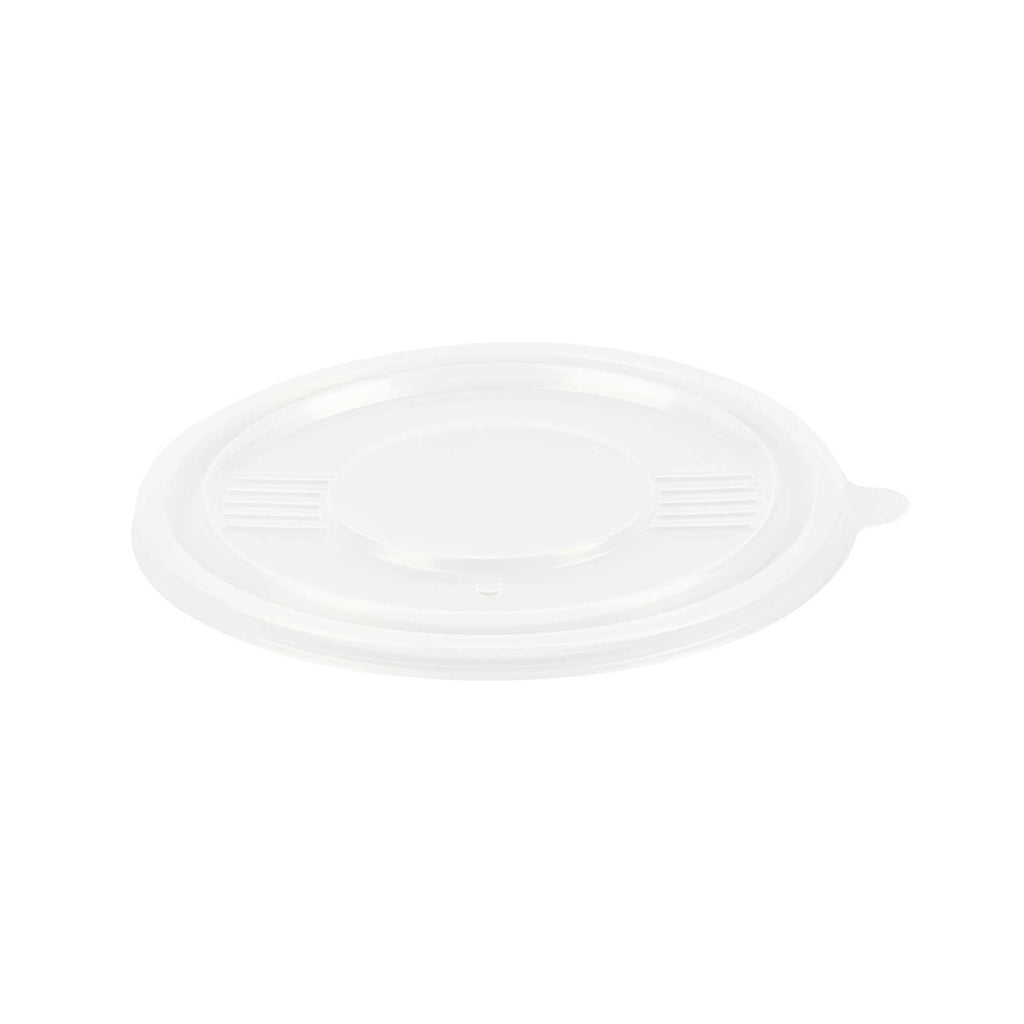 Bento Tek Round Clear Plastic Lid - Fits 42 and 58 oz To Go Box - 7 1/4" x 7 1/4" - 200 count box