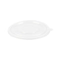 Bento Tek Round Clear Plastic Lid - Fits 42 and 58 oz To Go Box - 7 1/4" x 7 1/4" - 50 count box