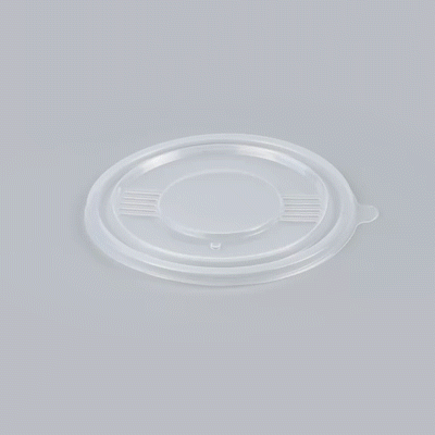 Bento Tek Round Clear Plastic Lid - Fits 42 and 58 oz To Go Box - 7 1/4" x 7 1/4" - 50 count box