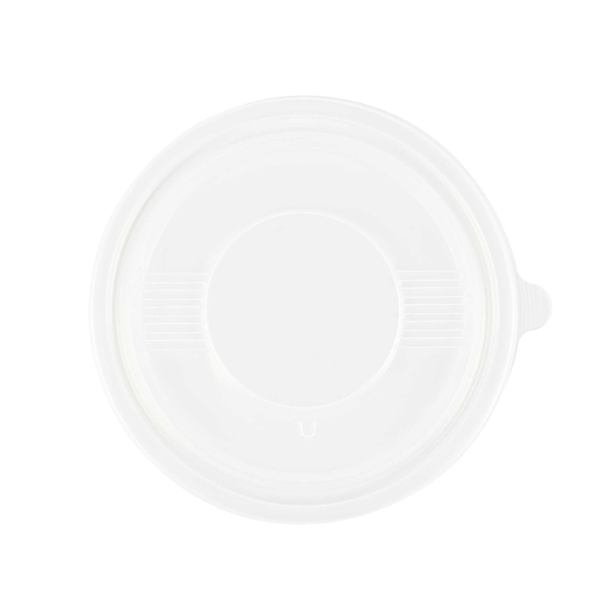 Bento Tek Round Clear Plastic Lid - Fits 42 and 58 oz To Go Box - 7 1/4" x 7 1/4" - 50 count box
