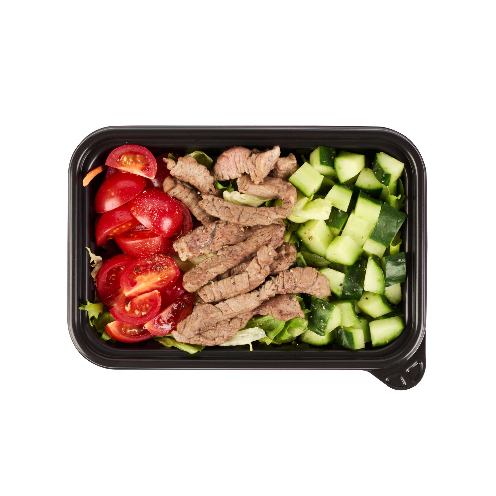 Bento Tek 22 oz Rectangle Red Plastic To Go Box - Microwave-Safe - 7 1/4" x 4 3/4" x 2" - 200 count box