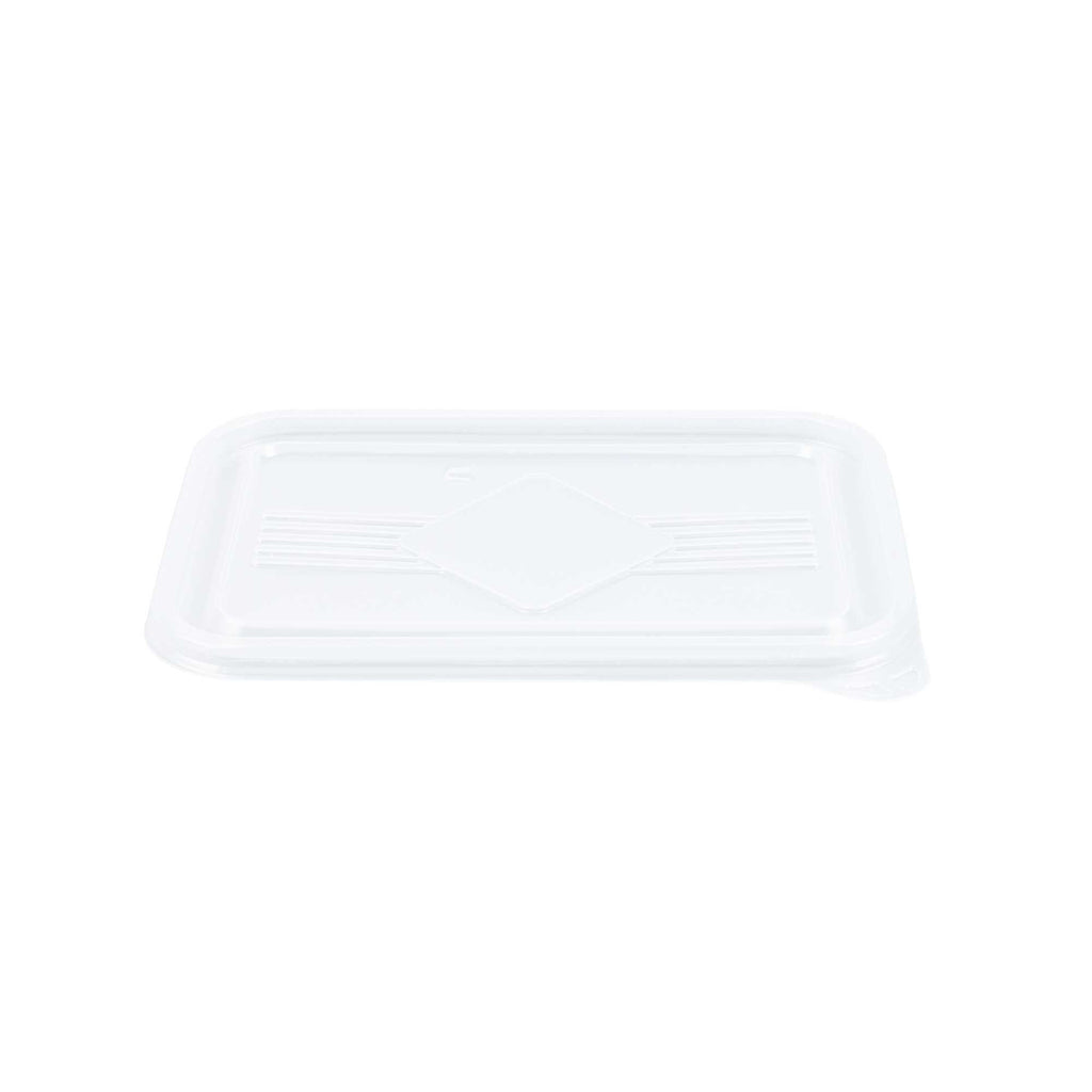 Bento Tek Rectangle Clear Plastic Lid - Fits 16, 22, 30 oz To Go Box - 7 1/4" x 4 3/4" - 200 count box
