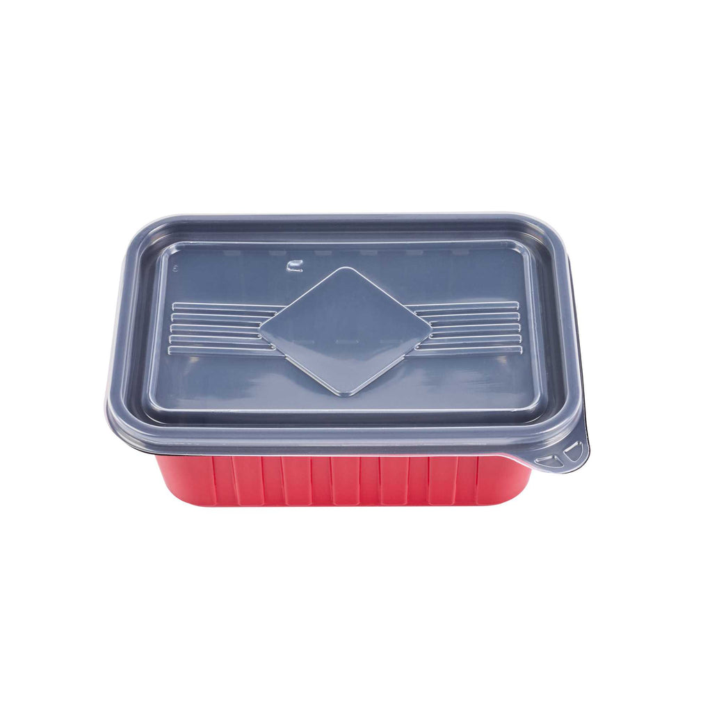 Bento Tek Rectangle Clear Plastic Lid - Fits 16, 22, 30 oz To Go Box - 7 1/4" x 4 3/4" - 50 count box