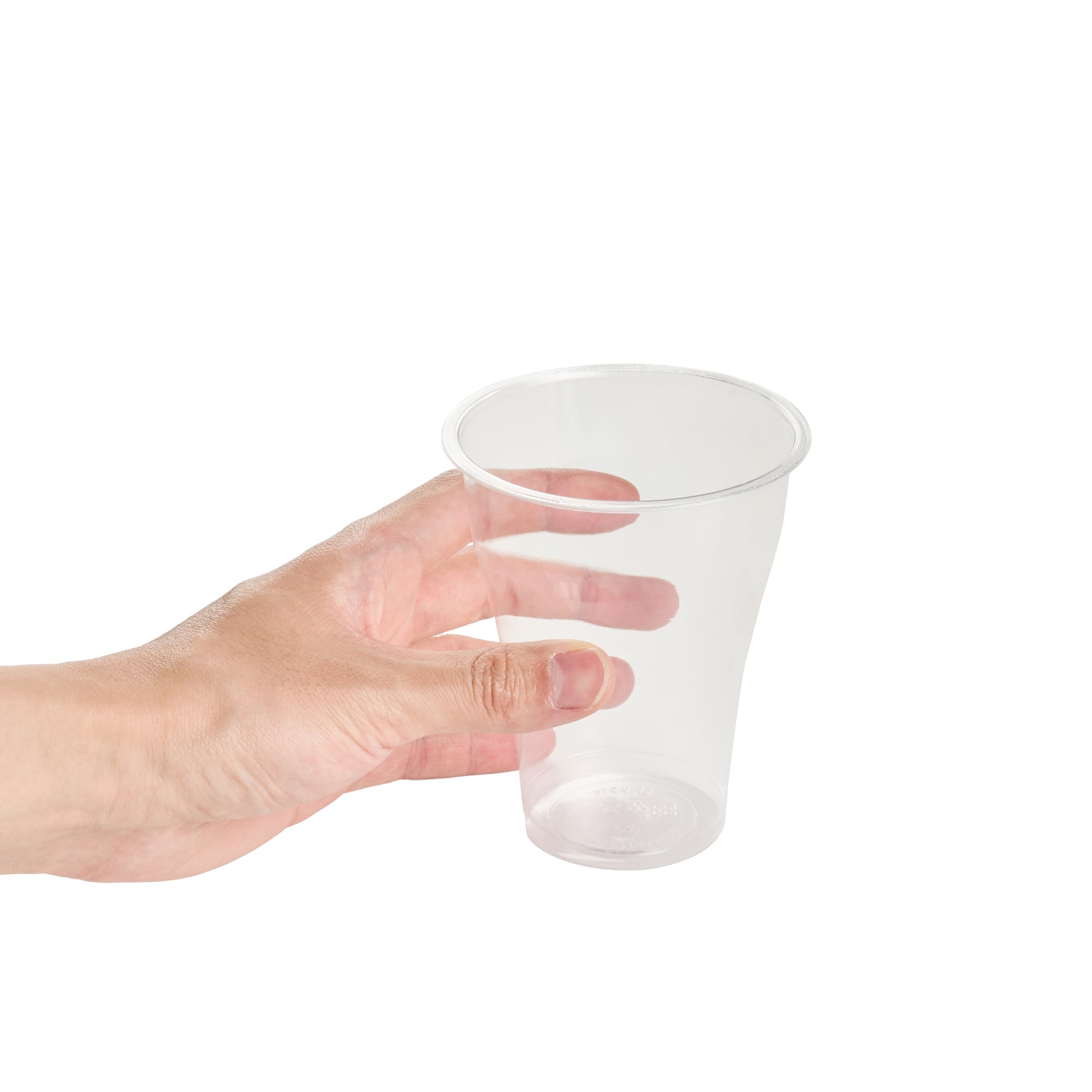 Basic Nature 14 oz Clear PLA Plastic Beer Glass - Compostable - 3 3/4" x 3 3/4" x 4 1/2" - 1000 count box