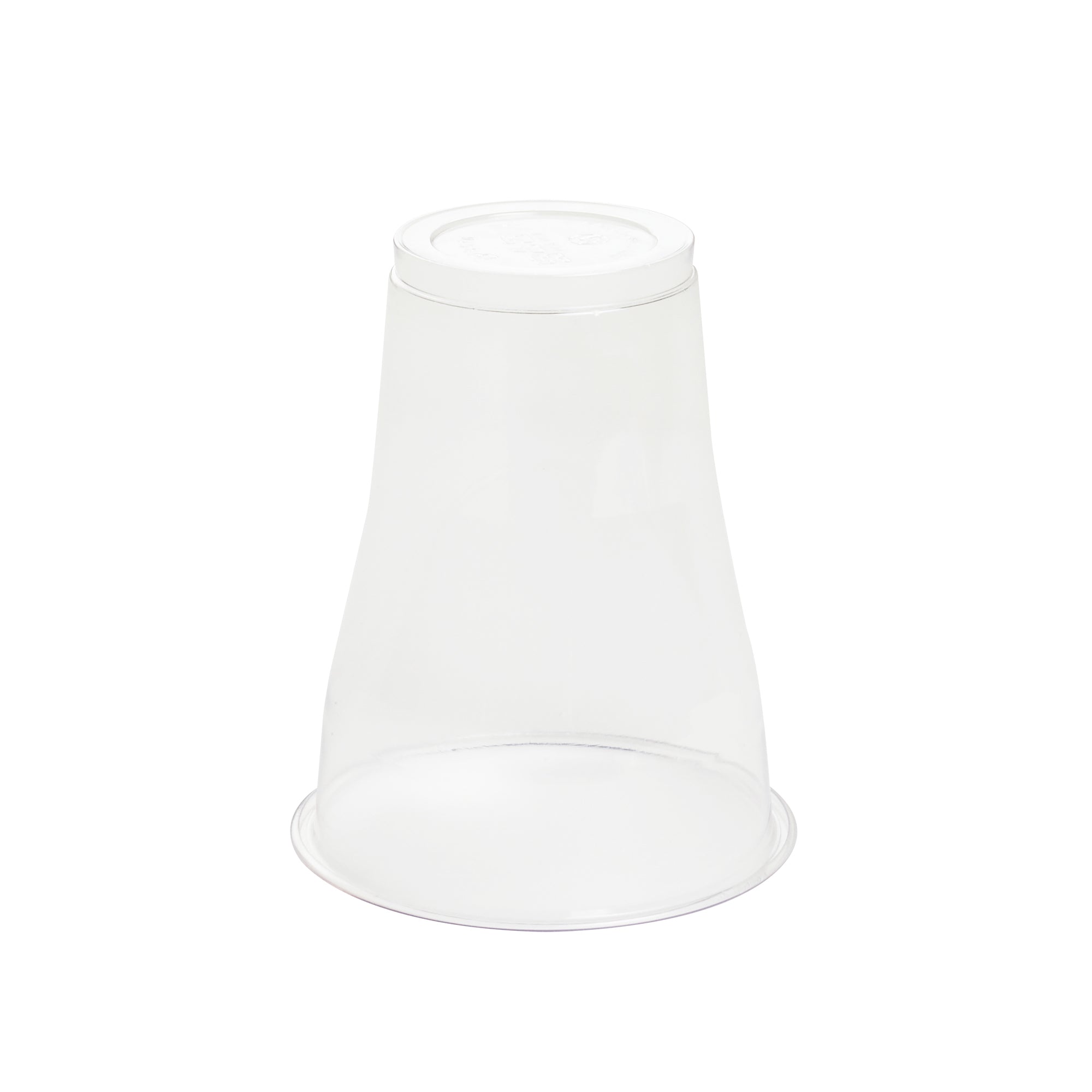 Basic Nature 14 oz Clear PLA Plastic Beer Glass - Compostable - 3 3/4" x 3 3/4" x 4 1/2" - 1000 count box