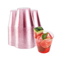 Chef 101 5 oz Pink Glitter Plastic Tumbler - 2 3/4" x 2 3/4" x 2 1/4" - 500 count box