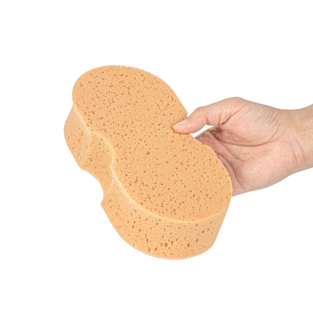Clean Tek Professional Jumbo Beige Sponge - 8 3/4" x 4 1/4" x 2 1/4" - 100 count box