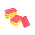 Clean Tek Professional Jumbo Yellow Grip Sponge / Red Scouring Pad Combo - 7 1/2" x 5" x 2" - 1 count box