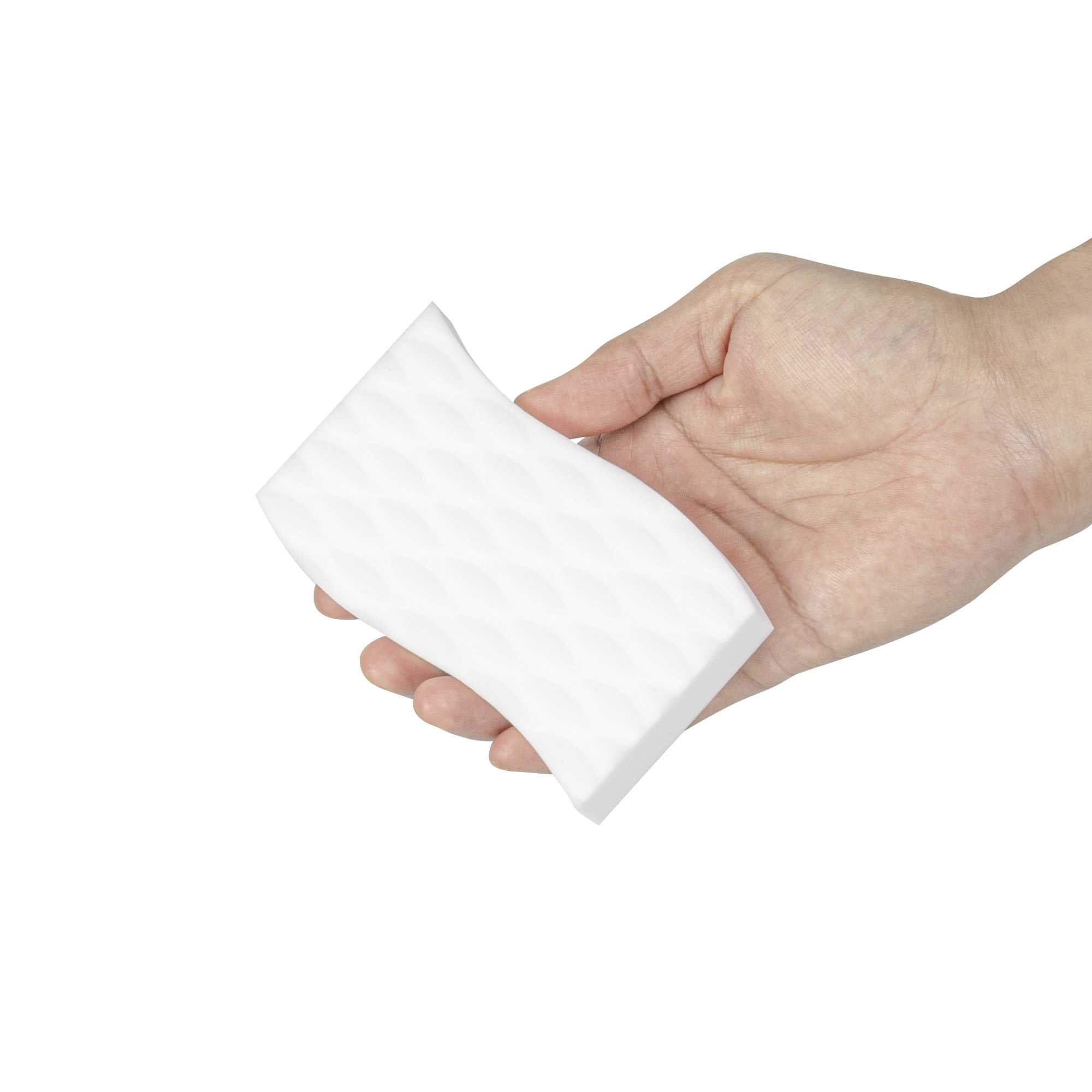 Clean Tek Professional Extra Power White Eraser Sponge - Textured - 4 1/2" x 2 1/2" x 3/4" - 3 count box