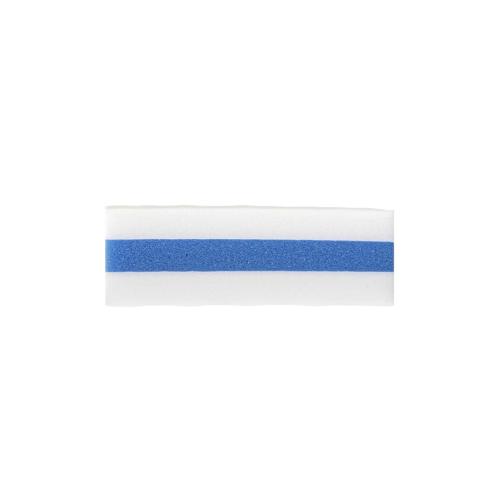 Clean Tek Professional White and Blue Triple Layer Melamine Eraser Sponge - 4 1/4" x 2 3/4" x 1 1/2" - 3 count box