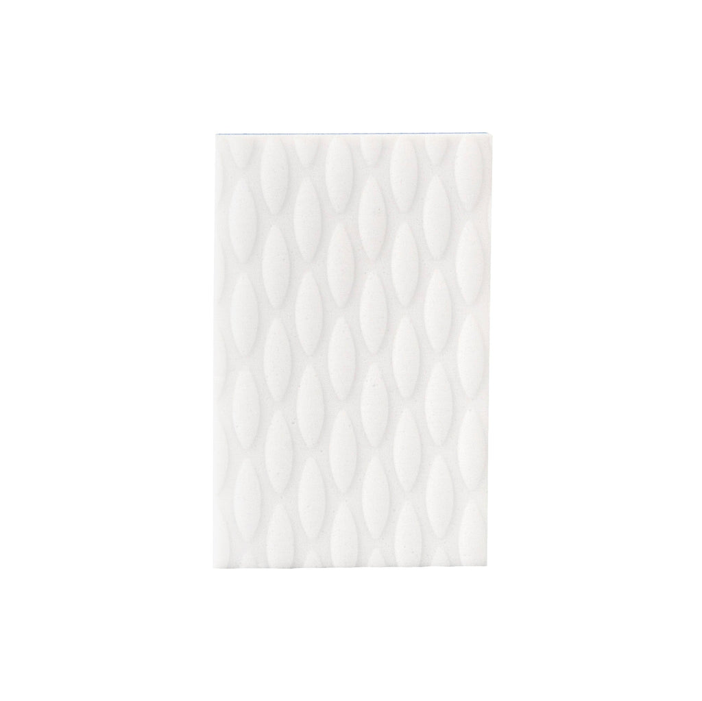 Clean Tek Professional White and Blue Triple Layer Melamine Eraser Sponge - 4 1/4" x 2 3/4" x 1 1/2" - 60 count box