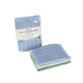 Clean Tek Professional Dual-Sided Heavy-Duty Multi-Purpose Scrub Sponge - Blue, Beige, and Green, Non-Scratch - 5 1/2" x 4" - 3 count box
