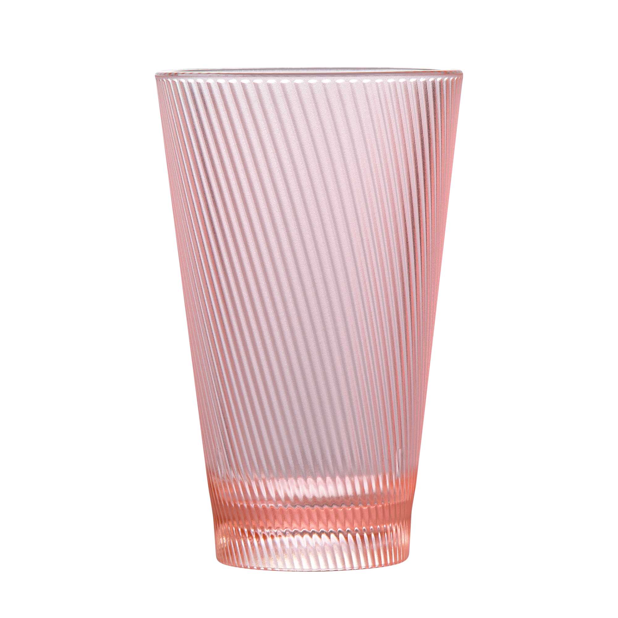 Bev Tek 14 oz Pink SAN Plastic Tumbler - 48 count box